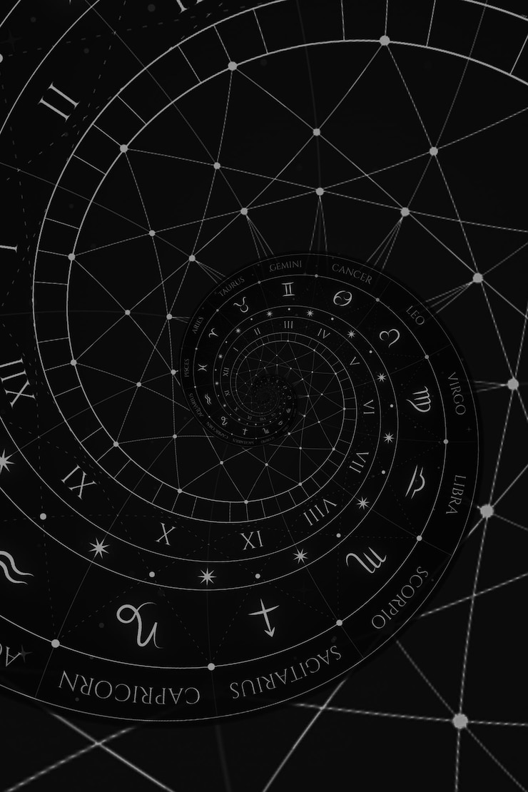 Photo astrology and alchemy sign background illustration