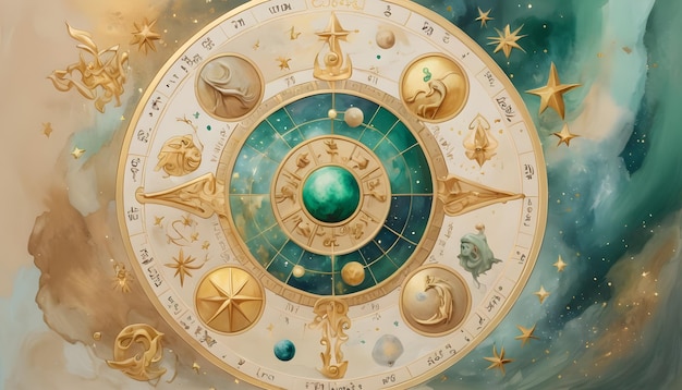 Astrology horoscope circle