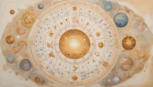 Astrology horoscope circle