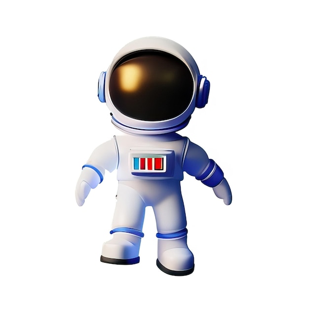 Astronaut 3d illustratie gegenereerd door AI