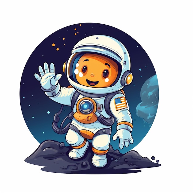 astronaut cartoon