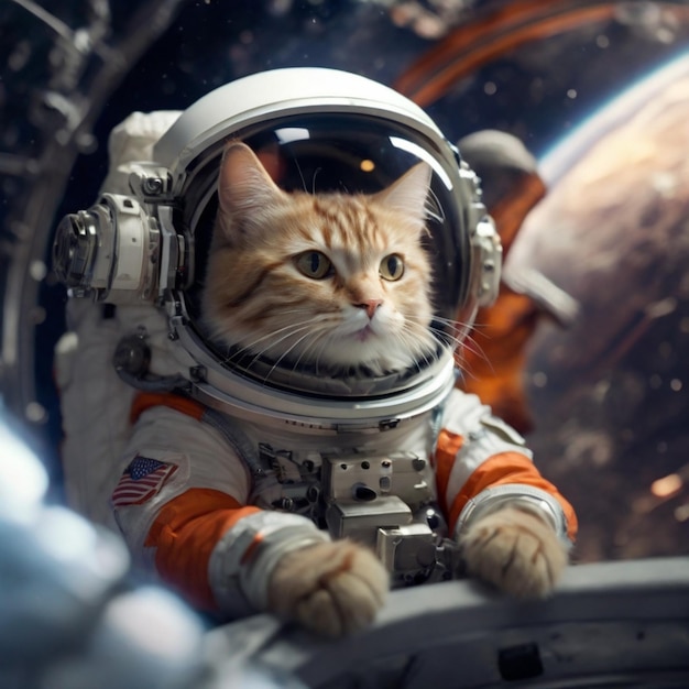 Astronaut cat