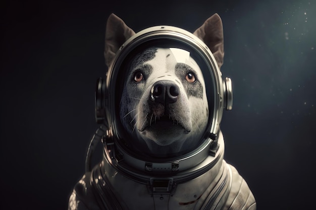 Astronaut dog AI generated