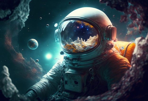 astronaut in a dream, generative ai