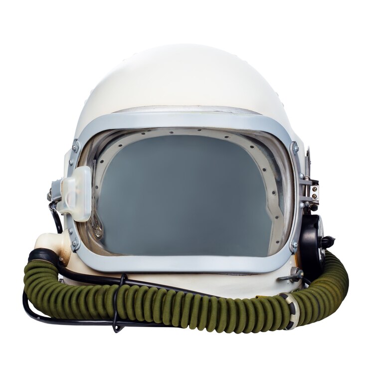 Photo astronaut helmet isolated on a white background.