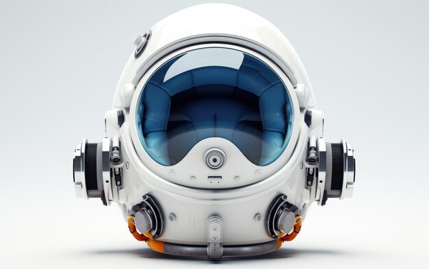 Photo astronaut helmet on white background