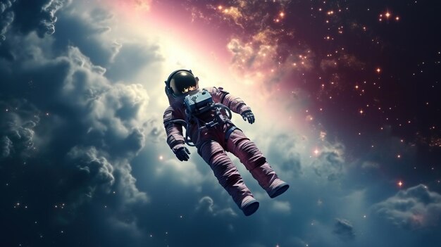 astronaut in de ruimte Generatieve Ai