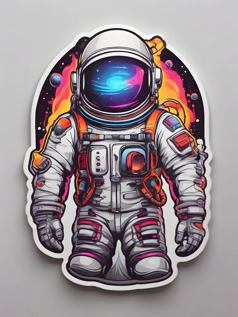 Astronaut in de ruimte Vector illustratie Eps 10