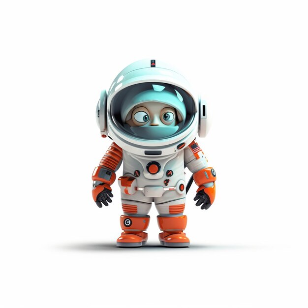 astronaut isolated on white background