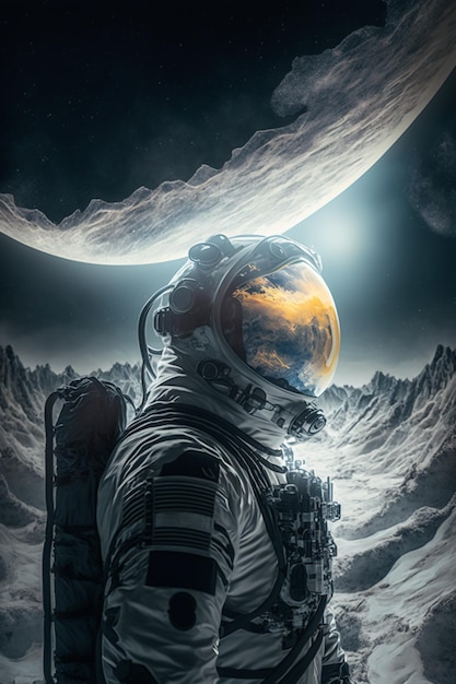 Астронавт на Луне