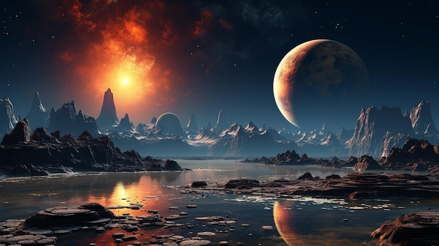 Astronaut_on_background_of_a_colonized_planet