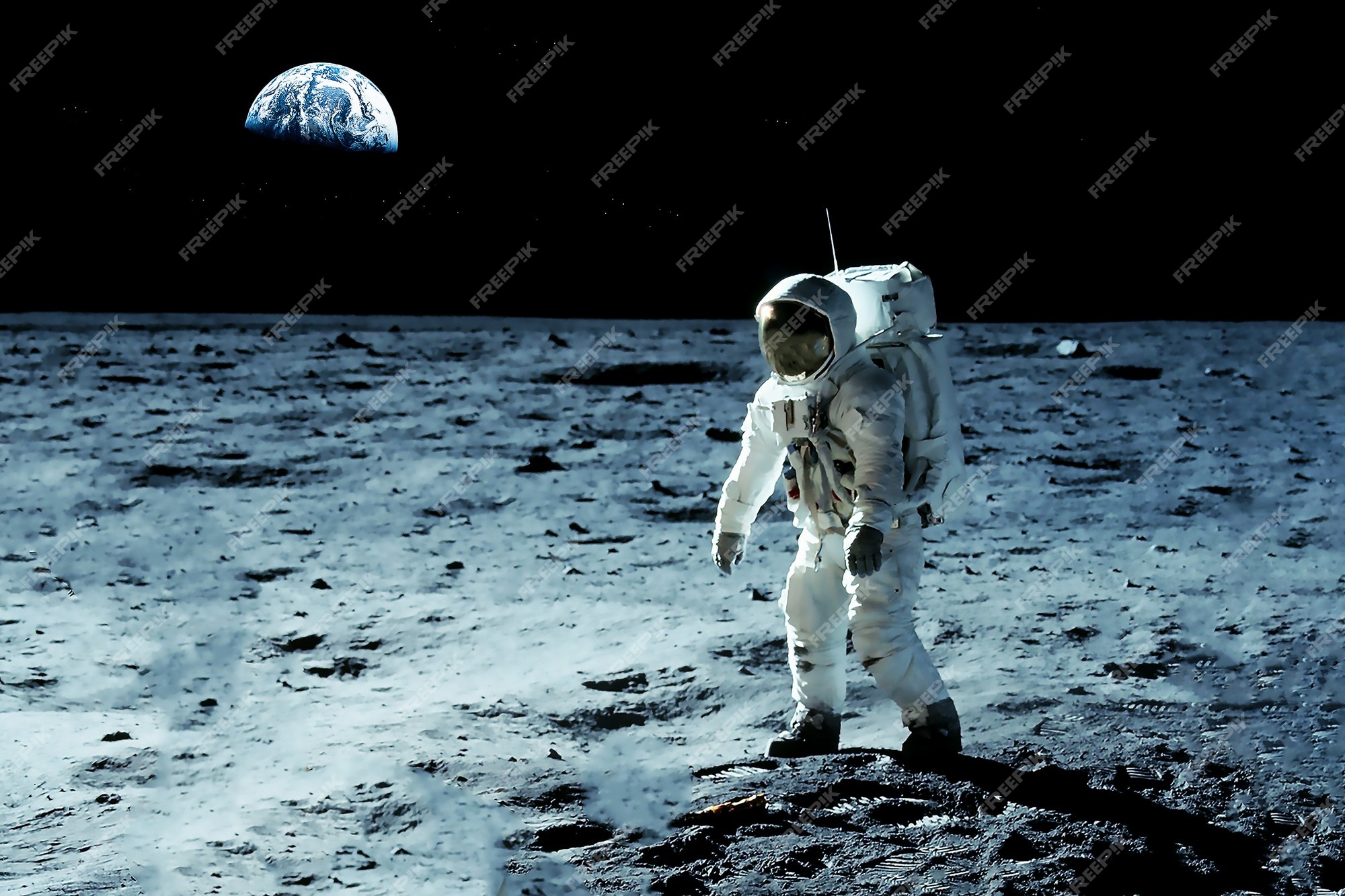 Verzorger lassen idioom Astronaut op de maan elementen van deze afbeelding zijn geleverd door nasa.  hoge kwaliteit foto | Premium Foto
