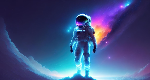 Astronaut op de maan