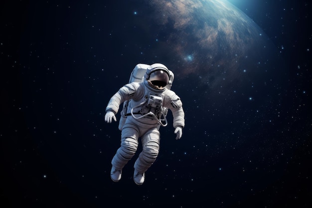 Astronaut in orbit space Generate Ai