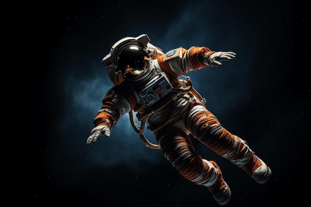 Foto astronauta nello spazio illustrazione di fantascienza