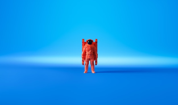 Astronaut pop art poster background