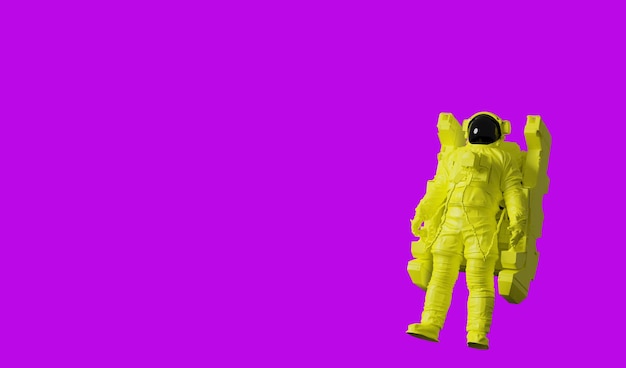 Astronaut pop art poster background