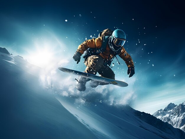 Photo astronaut riding a skateboard on the road in christmas 3d rendering
