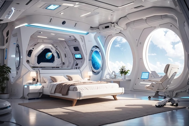 Astronaut's Dream Suite Design a Futuristic Bedroom for Zero Gravity Comfort