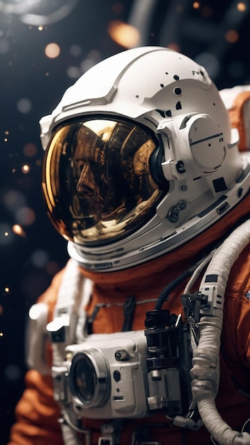 Фото астронавта в космосе
