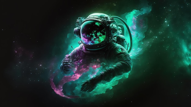 Astronaut Space Art 4K PC Desktop