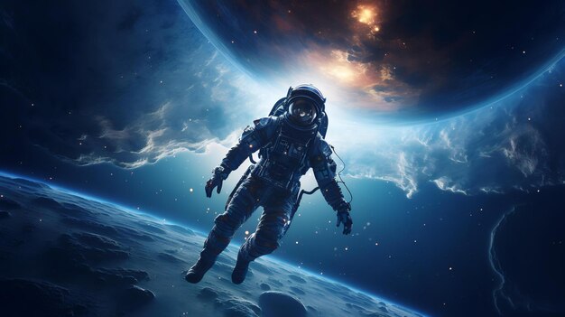 astronaut in space galaxy cosmos