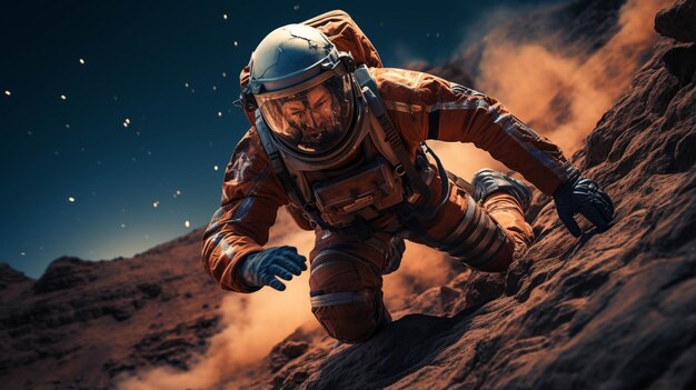 astronaut in space High definition photography creative background wallpaper