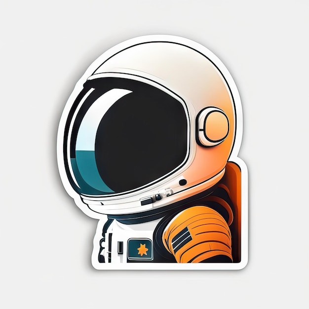 Astronaut in space sticker
