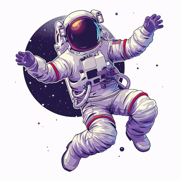 an astronaut in space suit