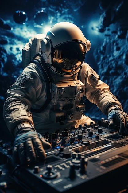 a astronaut in a space suit