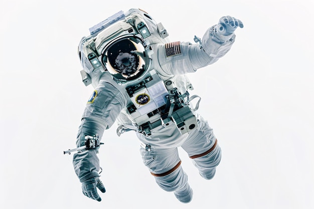 an astronaut in space suit