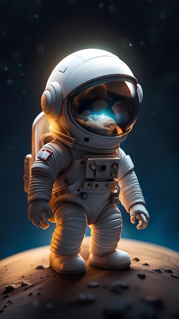 an astronaut in a space suit