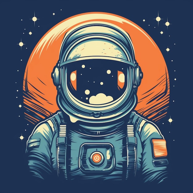 astronaut in the space