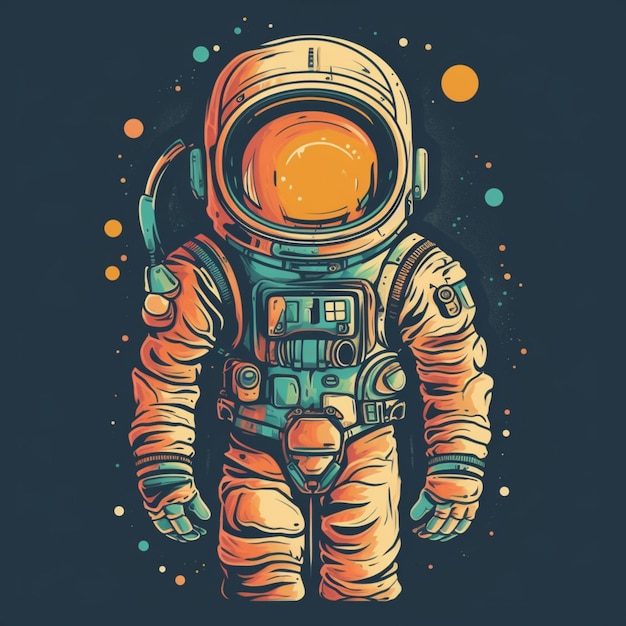 astronaut in the space