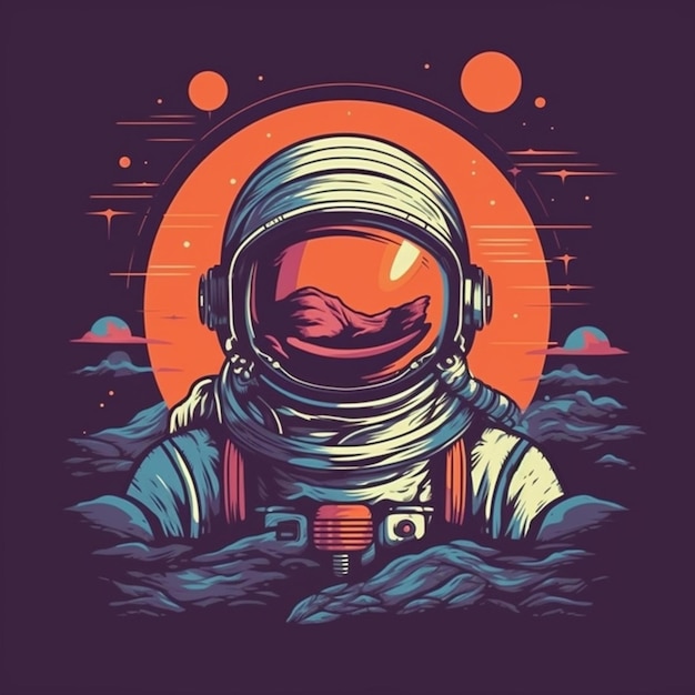 astronaut in the space