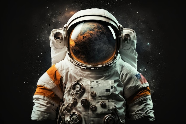 Astronaut suit isolated