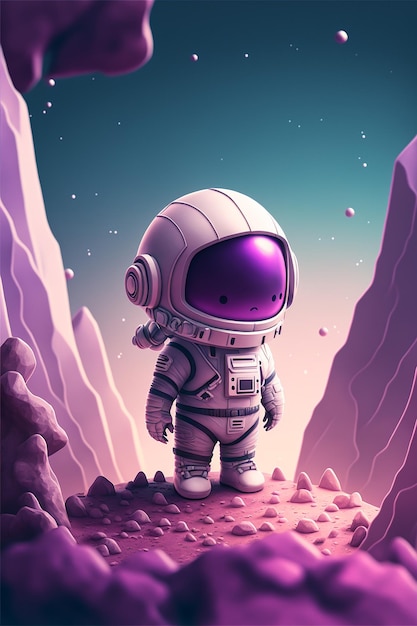 Astronaut vector karakter gratis te downloaden