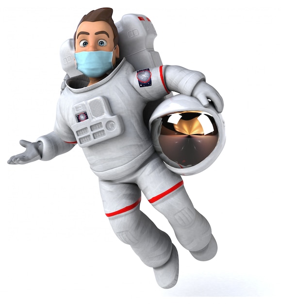 Astronaut with a mask