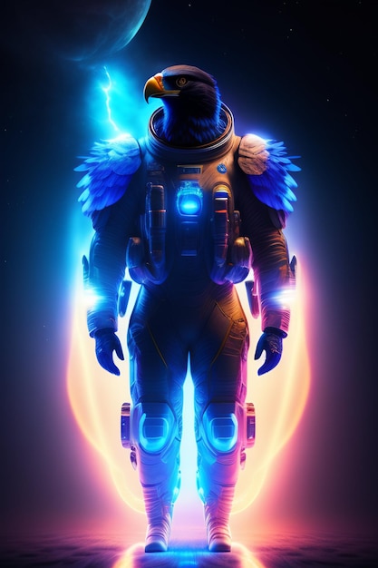 Astronaut with wings