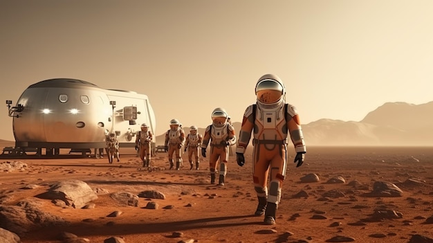 Astronauten landen met succes op Mars als onderdeel van hun expeditie