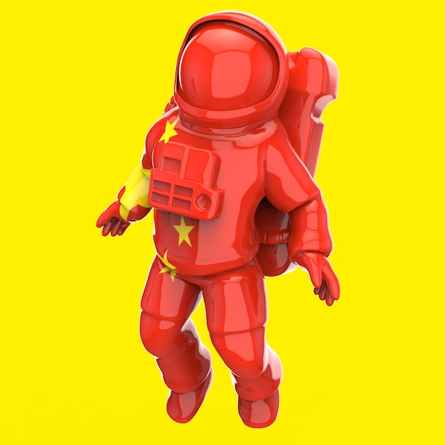 Astronautenconcept - 3D Illustratie