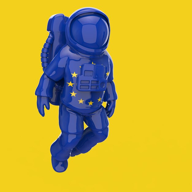 Astronautenconcept - 3D Illustratie