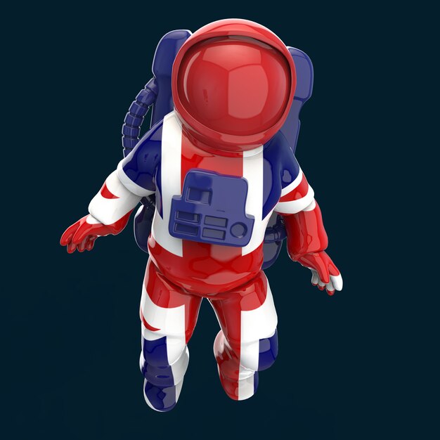 Astronautenconcept - 3D Illustratie