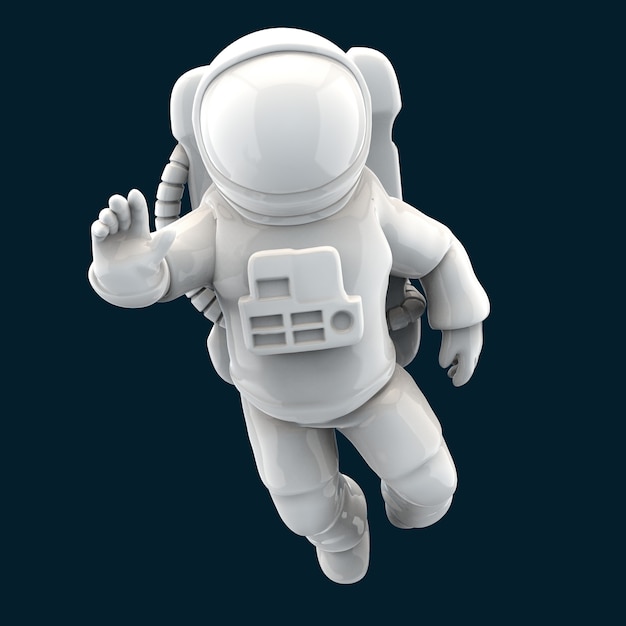 Astronautenconcept - 3D Illustratie