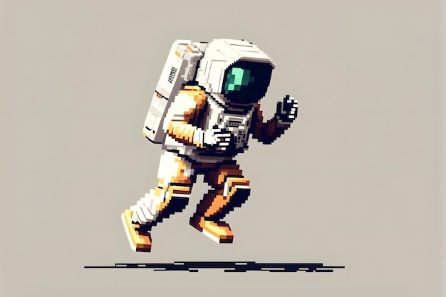 astronautics pixel art