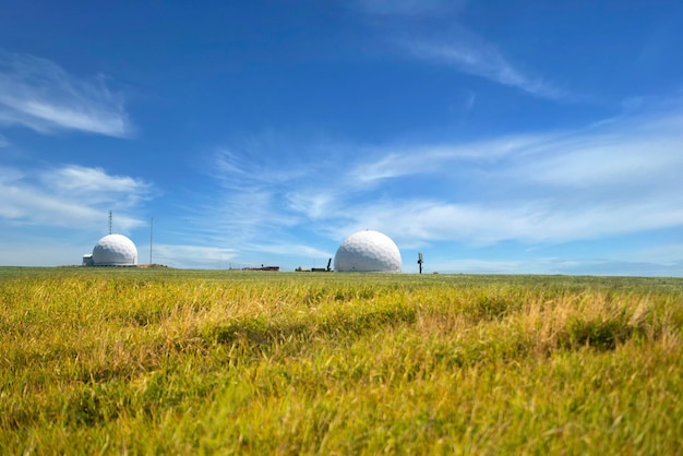 The astronomical observatory dome telescope, exploration of galaxy