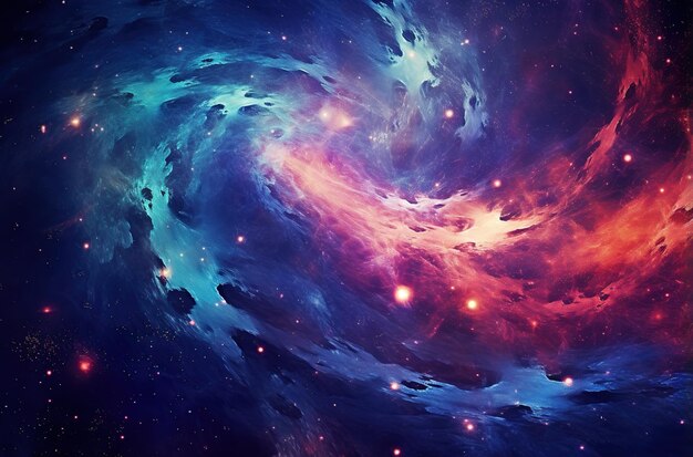 写真 天文学深宇宙に輝く渦巻銀河