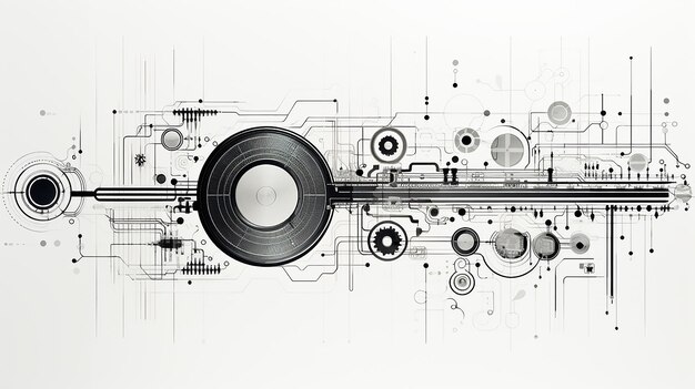 Foto asymmetrical simple white quality seal circuit diagram