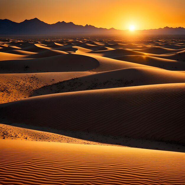 Atardecer en el desierto