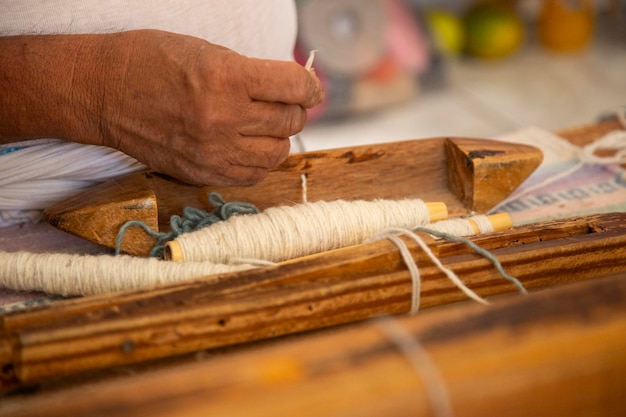 atelier and machinery for the artisanal production of mexican rugs in teotitlan del valle oaxaca me